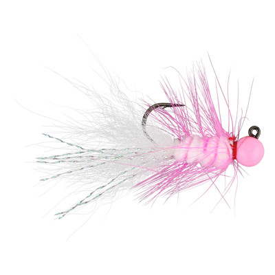 Widow Maker Lures Tungsten Bugger Jig Pink - White