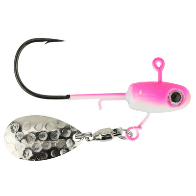 Widow Maker Lures Tungsten Underspin Jig Glow Pink-White
