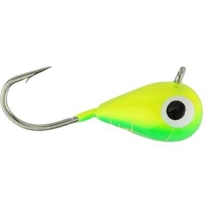 Widow Maker Lures Mega Dropper Jig Yellow/Green - Yellow Crack Glow