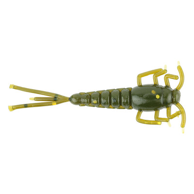 Ol' Blue Tackle Ozark Mayfly Soft Bait Green Pumpkin