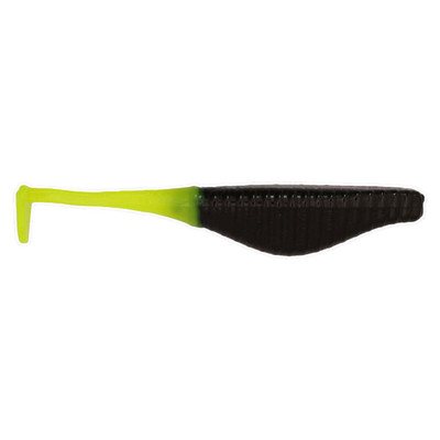 Ol' Blue Tackle Paddle Fry Soft Bait Black/Chartreuse