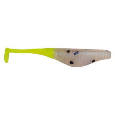 Ol' Blue Tackle Paddle Fry Soft Bait Monkey Milk/Chartreuse