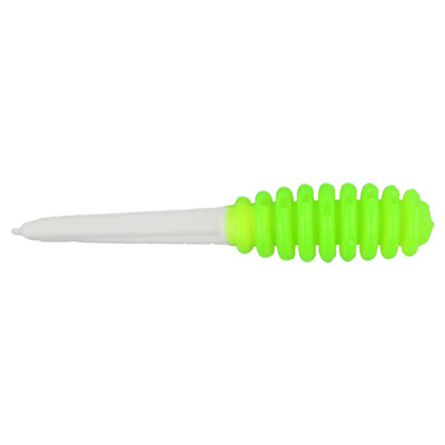 Snacky Lures Slab Snack Soft Bait Chartreuse-White