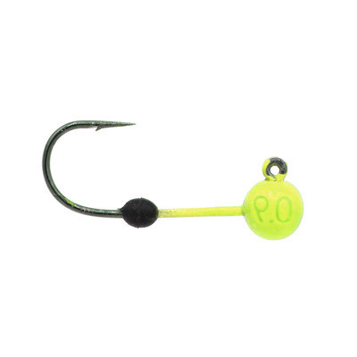 Eurotackle Micro Finesse Tungsten Jig Head - Size 6 Hook Chartreuse