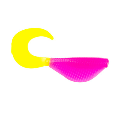 6th Sense Curly Clobber Minnow Pink-Treuse