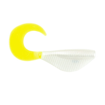 6th Sense Curly Clobber Minnow White-Treuse