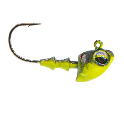 6th Sense Crappie Jig Head - Size 2 Black Neon