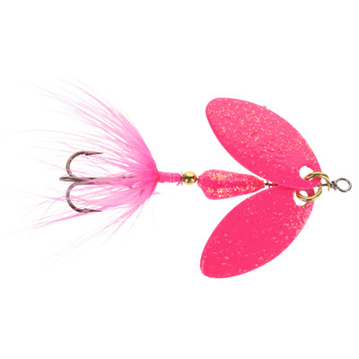 Worden's Double Flash Rooster Tail Glitter Pink