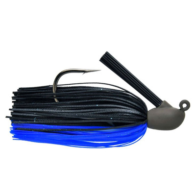 Keitech M4 Tungsten Heavy Duty Jig Black Blue Flake