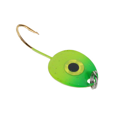 JB Lures Gem-N-Eye Gold Back Series Jig Chartreuse-Green