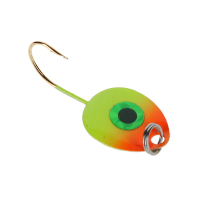 JB Lures Gem-N-Eye Gold Back Series Jig Chartreuse-Orange