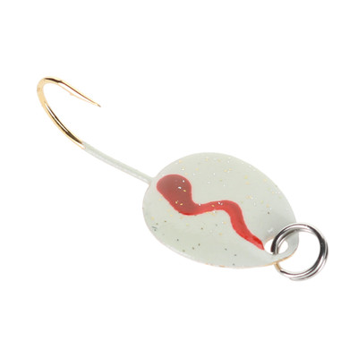 JB Lures Gem-N-Eye Gold Back Series Jig Glow Red Blood Line