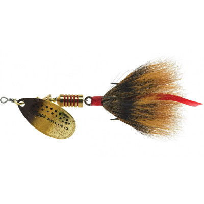 Mepps Dressed Aglia Spinner Brown Trout Blade-Brown Tail