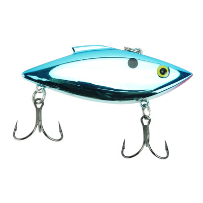Bill Lewis Rat-L-Trap Chrome Half Black & Half Blue Back