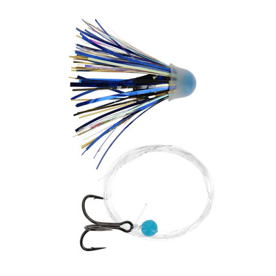 Ice Strong Too Strong Premium Mini Trolling Flies Blue Gold Ice