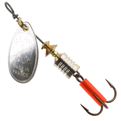 Mepps Plain Aglia Spinner Custom Color - Chrome Minnow