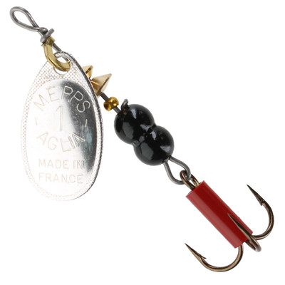 Mepps Plain Aglia Spinner Custom Color - Silver Game Over