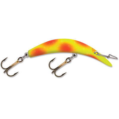 Luhr Jensen Kwikfish X-Treme Chartruese-Fluorescent Red Dot-Sparkle