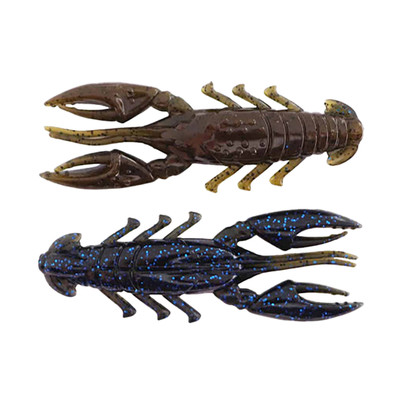 X Zone Lures Scented Stealth Craw Black Blue Flake/Green Pumpkin Laminate