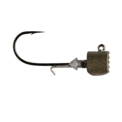 Great Lakes Finesse Ned Jig Head - Size 1/0 - Matte Green Pumpkin