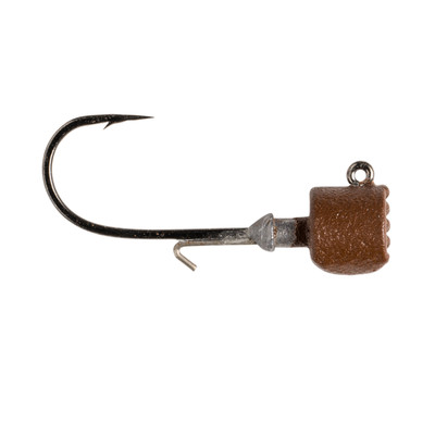 Great Lakes Finesse Ned Jig Head - Size 1 Matte Brown