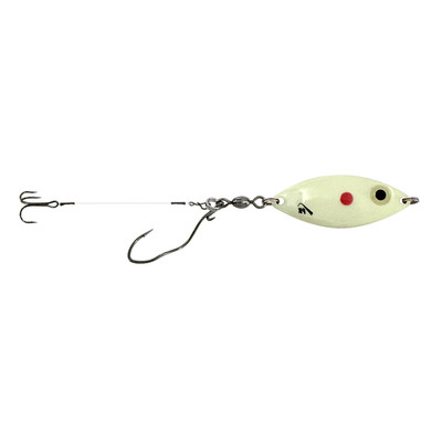 PK Lures Sonar Spoon Red Dot Glow
