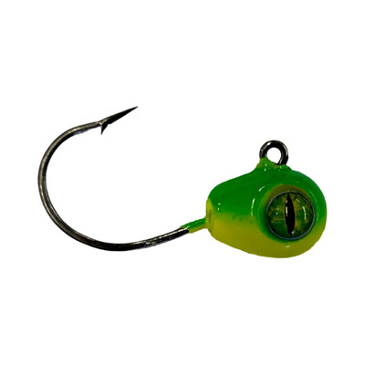Mission Tackle Short Shank Tungsten Heavy Metal Jig Chartreuse/Lime