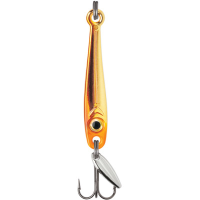 VMC Tungsten Torpedo Ice Jigging Spoon Glow Gold Fish