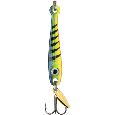 VMC Tungsten Torpedo Ice Jigging Spoon Glow Hot Perch