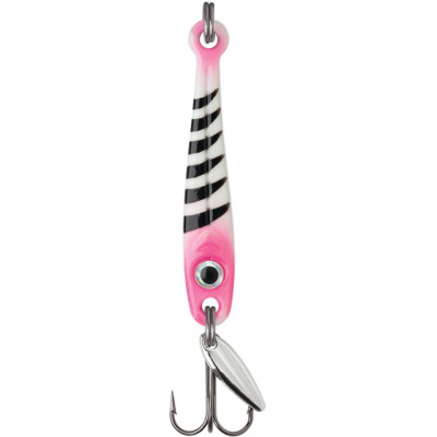 VMC Tungsten Torpedo Ice Jigging Spoon Glow Pink Squirrel