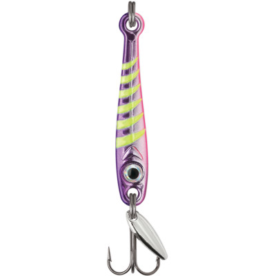 VMC Tungsten Torpedo Ice Jigging Spoon Glow Voodoo Haze