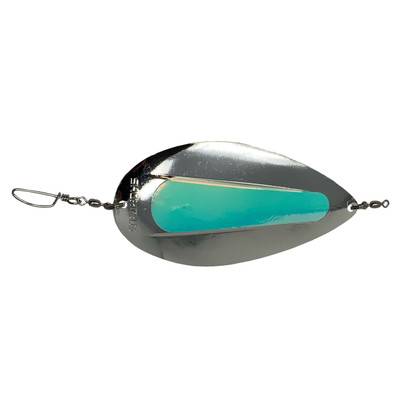 Shortbus Kokanee Dodger Pure Silver - Center UV Tape