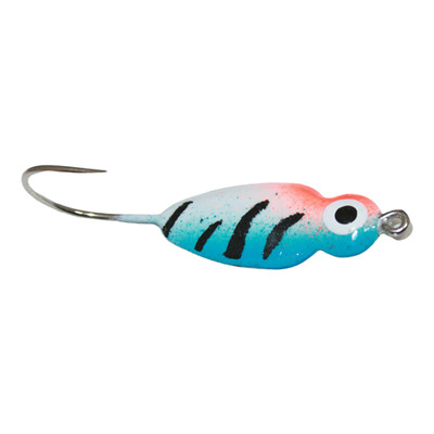 Custom Jigs & Spins Puki Ice Jig Blue Tiger Glow