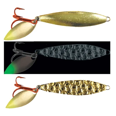 Moonshine Two-Faced Shiver Spoon - Hammered Gold