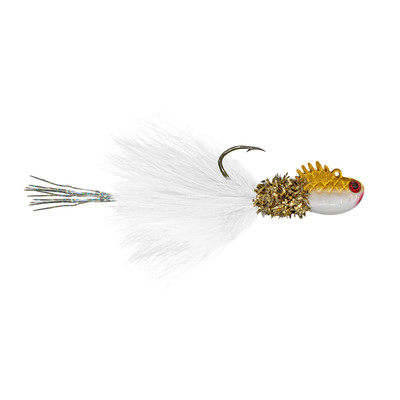 1Standard Fishing Minno4 Hair Jig Goldy White