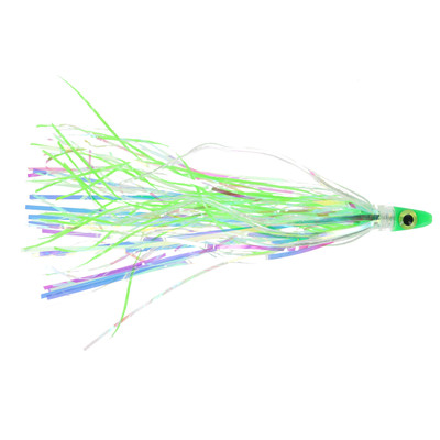 Silver Horde Ace Hi Needlefish Trolling Fly UV Green Glow