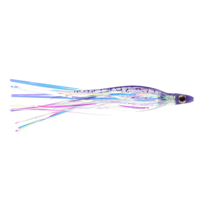 Silver Horde Ace Hi Needlefish Trolling Fly UV Purple Spatter Back