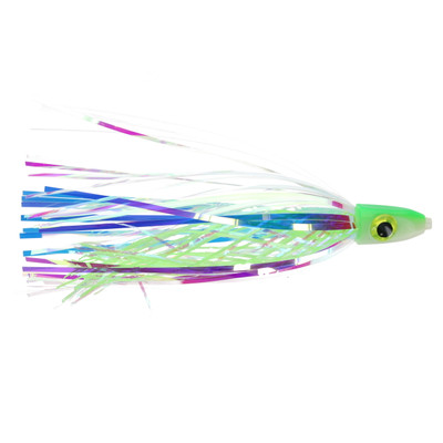 Silver Horde Ace Hi Trolling Fly Laser Green Double Glow