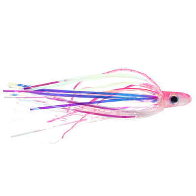 Silver Horde Ace Hi Trolling Fly UV Laser Pink Spatter Back