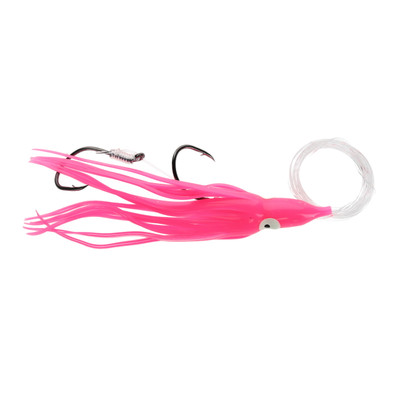 Silver Horde Gold Star Rigged Squid Hoochie Pink