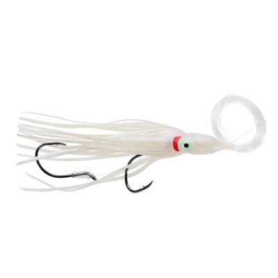Silver Horde Gold Star Rigged Squid Hoochie Purple Haze Pearl