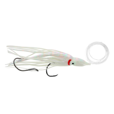 Silver Horde Gold Star Rigged Squid Hoochie Double Glow Mop