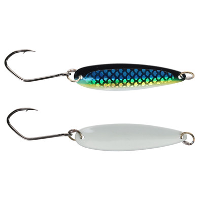Silver Horde Kingfisher Trolling Spoon UV Glow Herring Aide