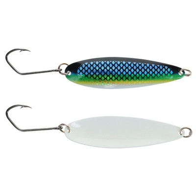 Silver Horde Kingfisher Lite Trolling Spoon UV Glow Herring Aide