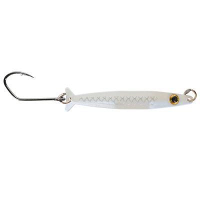 Silver Horde Coho Killer Trolling Spoon UV White Lightning
