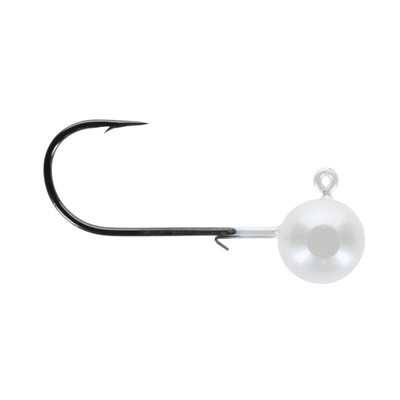 Widow Maker Painted Round Tungsten Jig Heads Pearl White