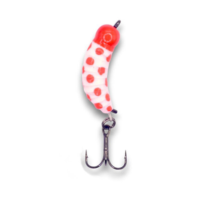 Kenders Tungsten Mighty Maggot XL White/Red Wonderbread Glow