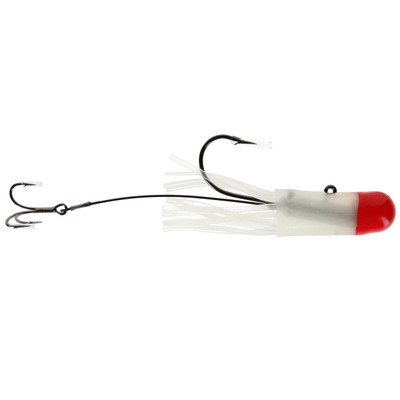 Mission Tackle Rigged Lake Trout Tube Glow Red