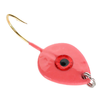 JB Lures Tungsten Gem-N-Eye Jig Neon Red