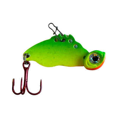 JB Lures Tung Bug Blade Bait Glow Green Tiger
